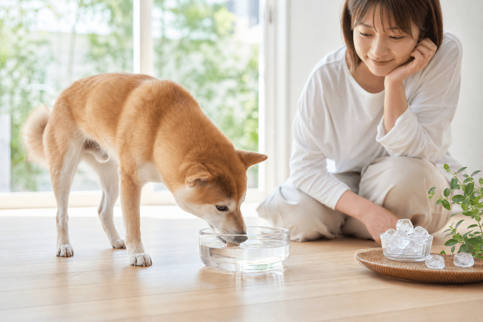 犬に氷をあげても大丈夫?夏の水分補給と冷やしすぎの見分け方