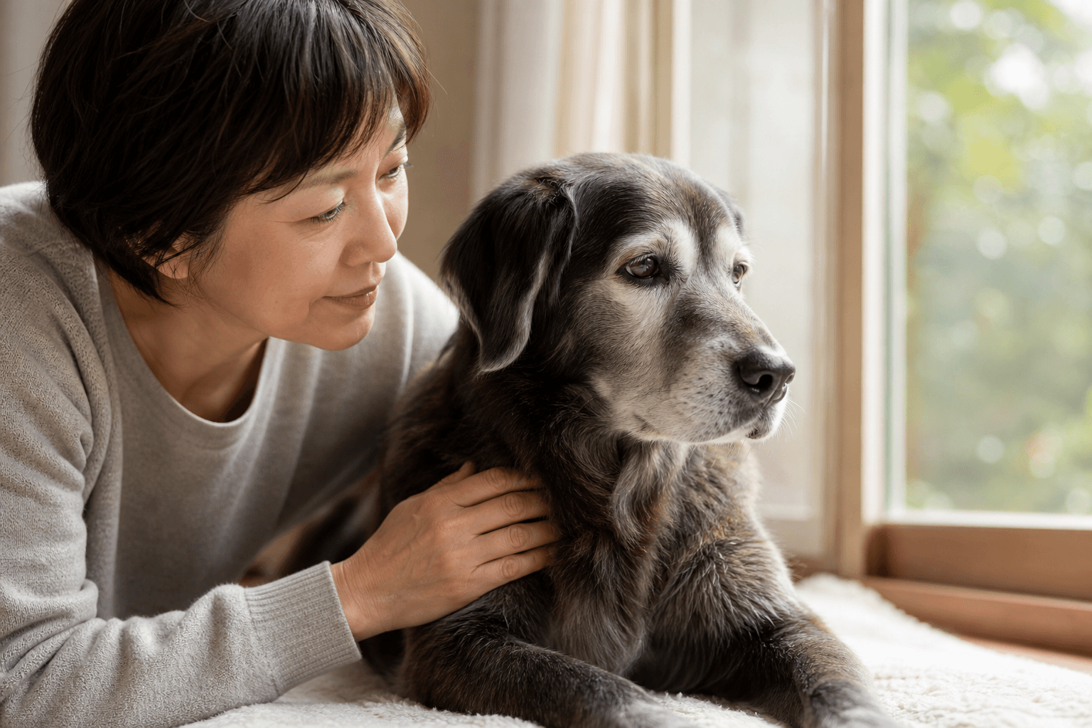 シニア犬が急に無表情になってきたと感じたら疑うべき感覚低下の兆候