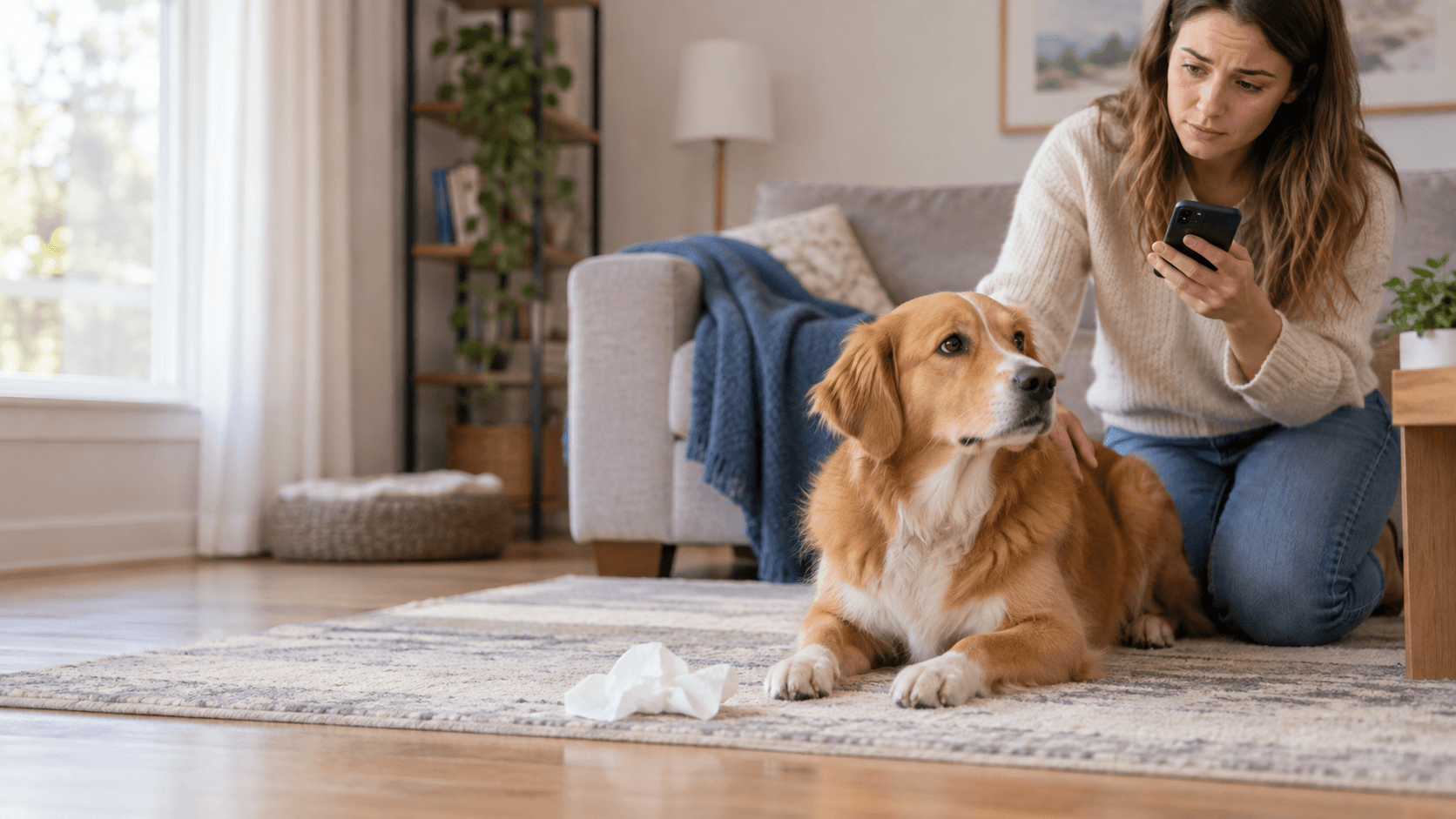 犬がティッシュを食べたときの対処と受診の目安