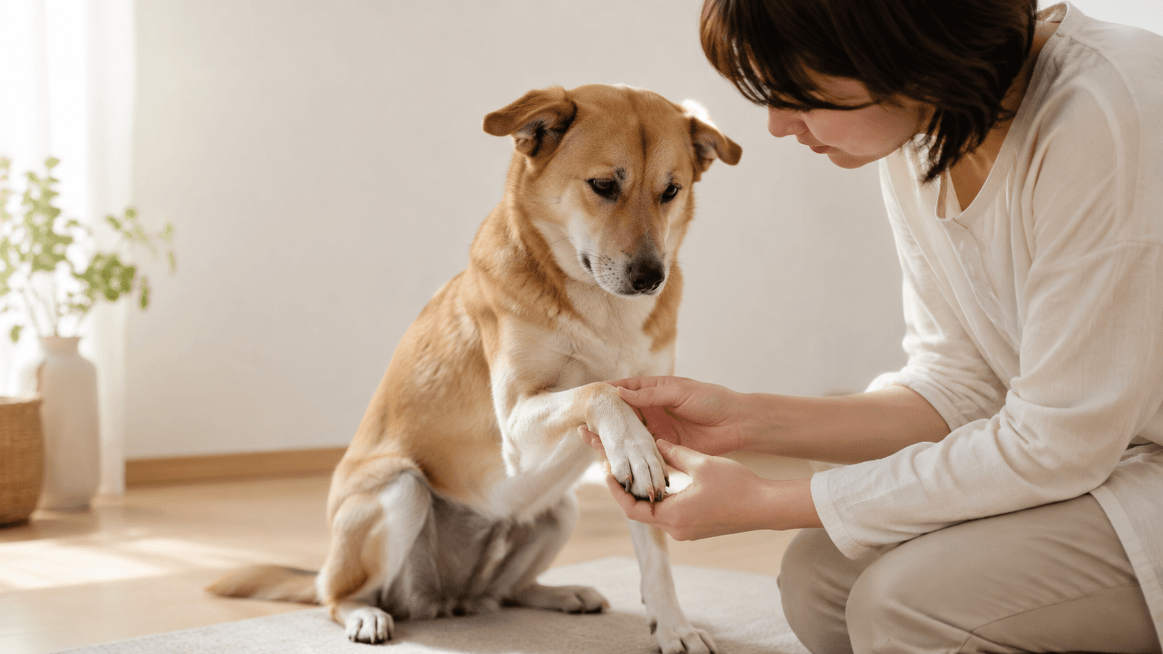 犬の爪が折れた・剥がれたときの出血対処と受診の目安