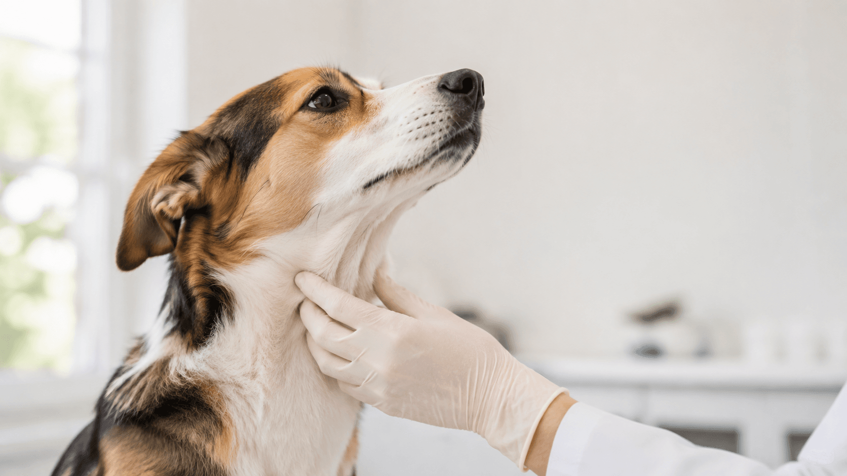 犬の顎の下にしこりがある原因と受診の目安