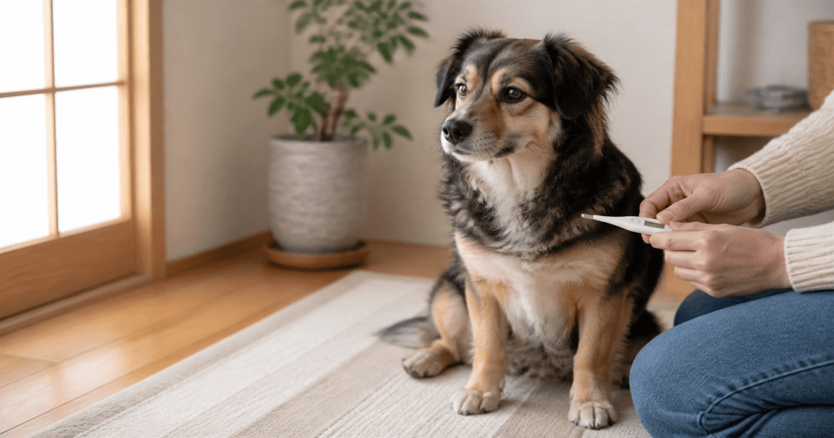 犬の体温の測り方|自宅で確認するときの準備と受診の目安