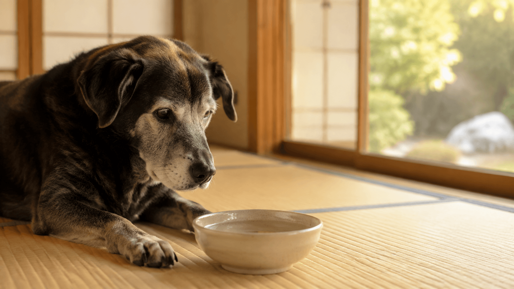 老犬が水を飲まないときの原因と受診の目安