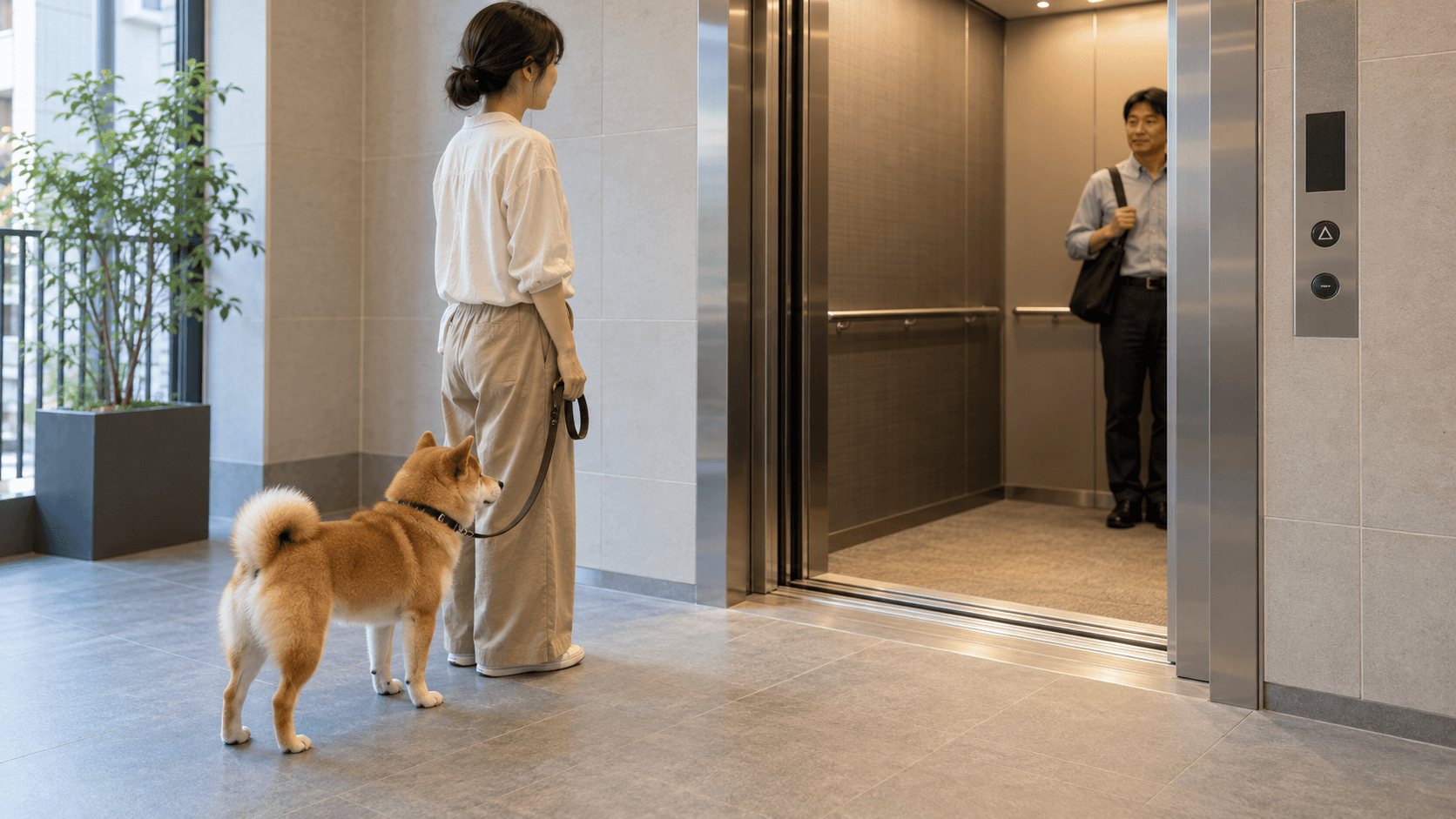 犬とエレベーターに乗るときの安全な乗り方とマナー