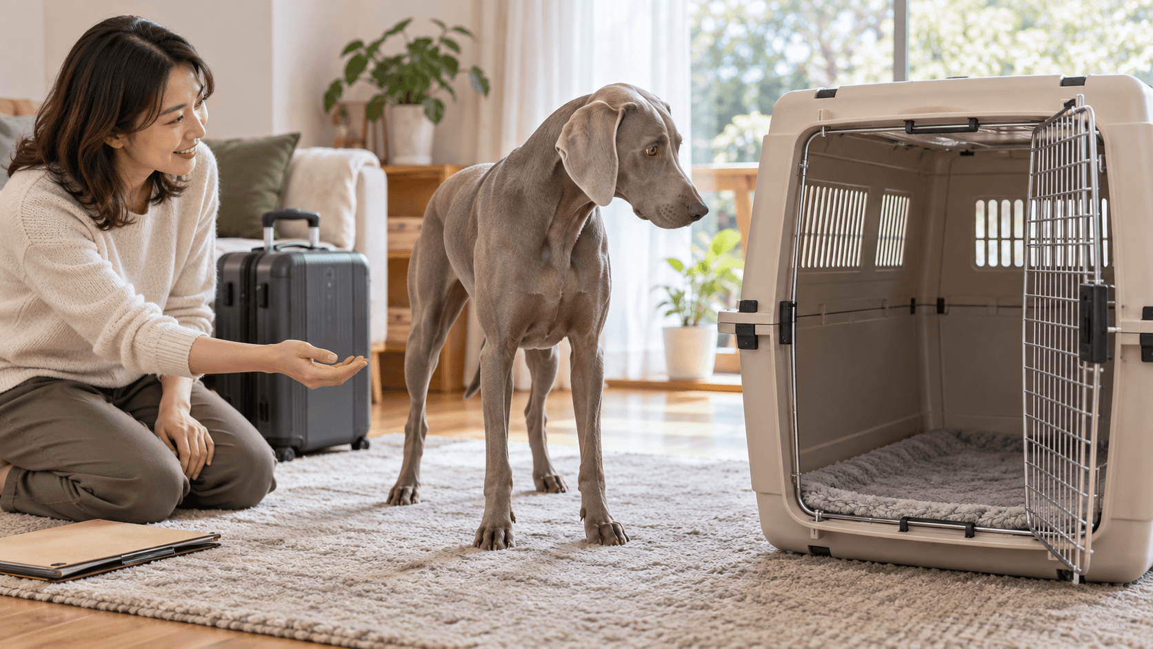 犬は飛行機に乗れる?国内線の預け方・ケージと予約前の確認