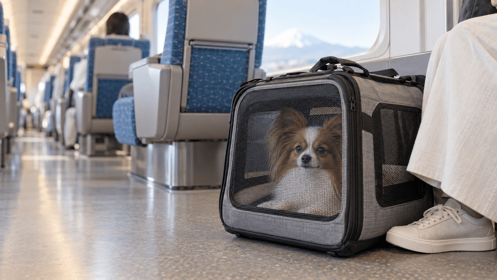 犬と新幹線に乗れる?ケースの条件・料金と乗車前の準備