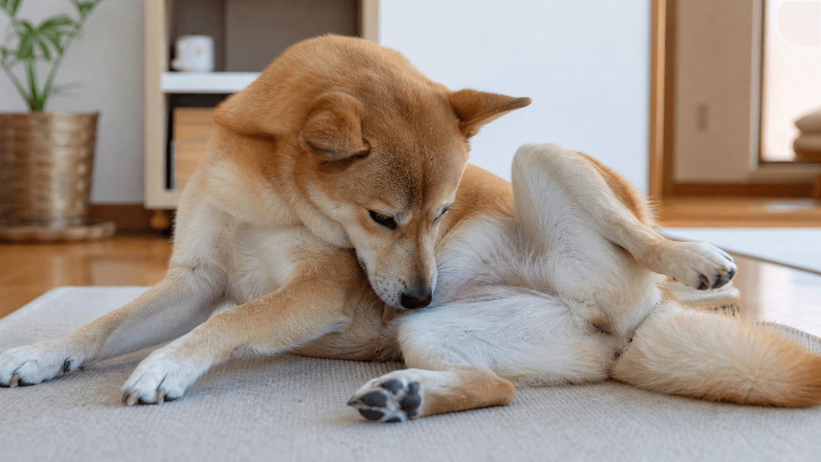 犬がお腹を舐める理由と皮膚・痛み・不安の見分け方