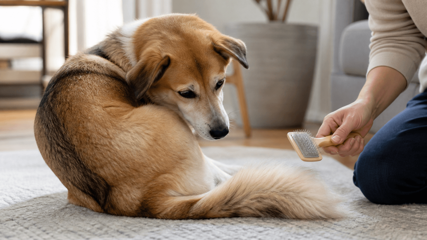 犬がしっぽの毛をむしる時に見るべき皮膚・ノミ・痛みのサイン