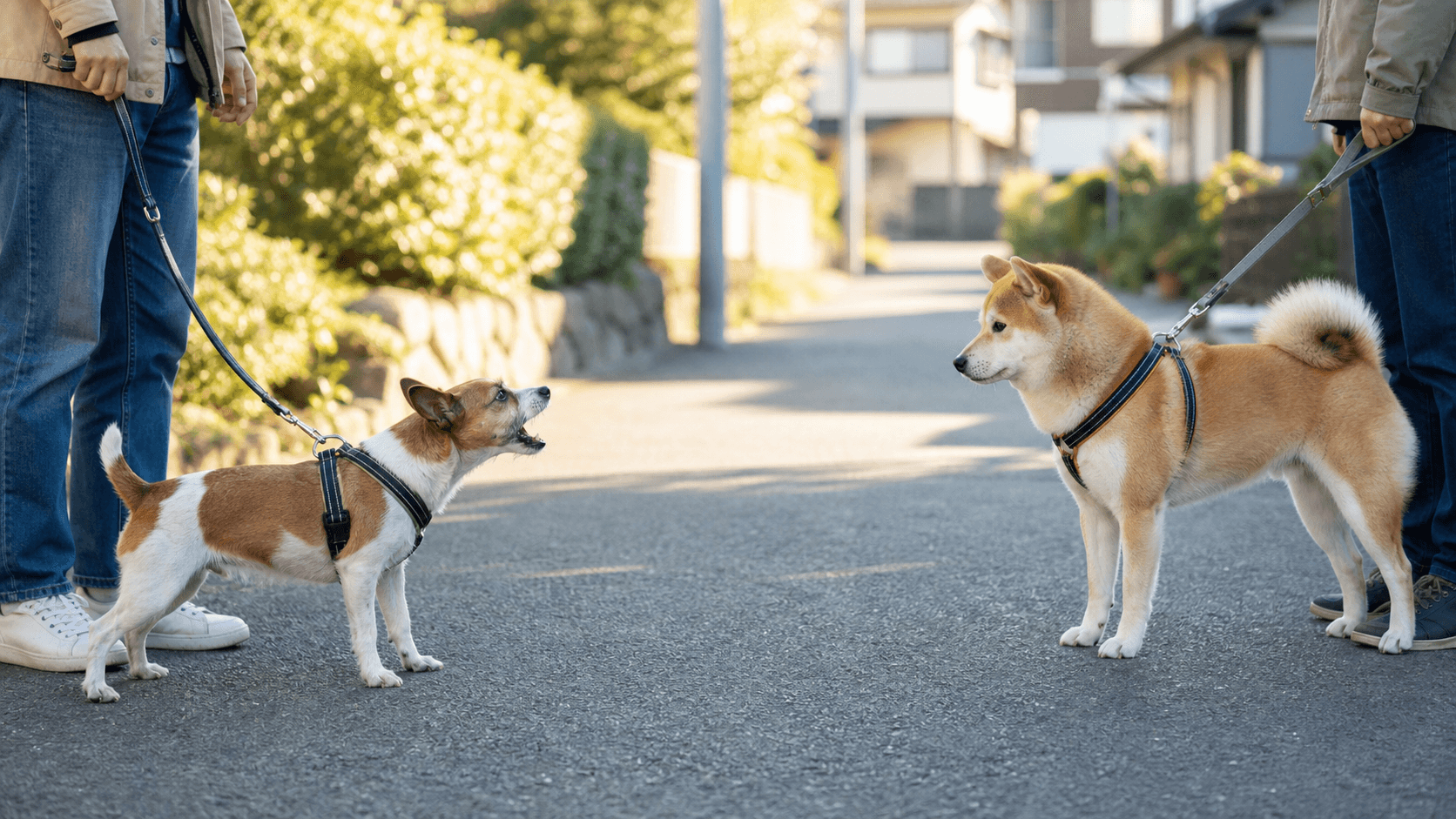 犬が特定の犬にだけ吠えるときの距離・相性・怖い経験の見分け方
